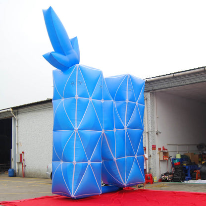 KeepFuns Giant blue creative letter inflatable model brand logo display inflatable model event scene decoration props