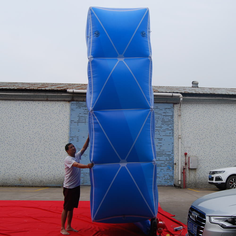 KeepFuns Giant blue creative letter inflatable model brand logo display inflatable model event scene decoration props