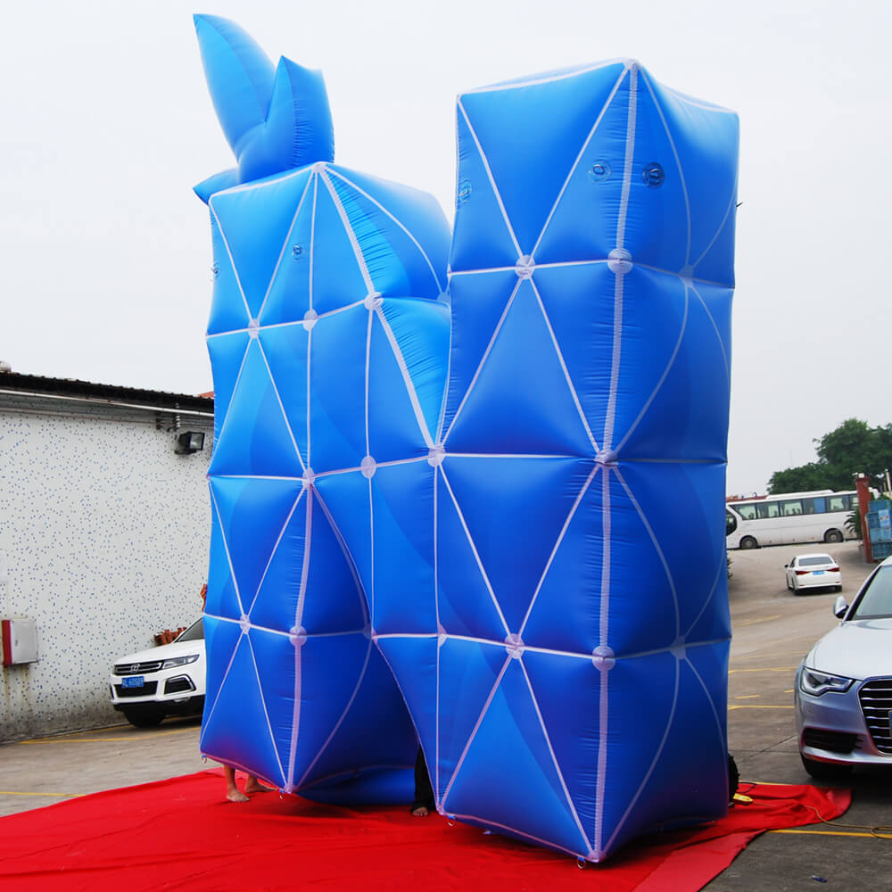 KeepFuns Giant blue creative letter inflatable model brand logo display inflatable model event scene decoration props
