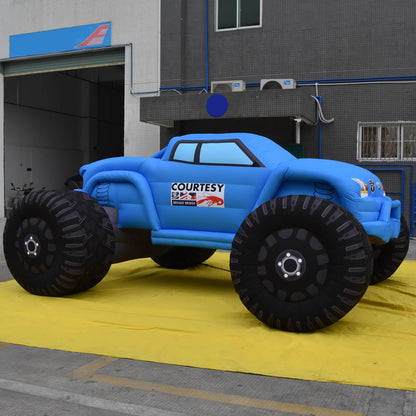 KeepFuns Giant blue inflatable off-road vehicle model, car brand promotional inflatable model, outdoor auto show display props