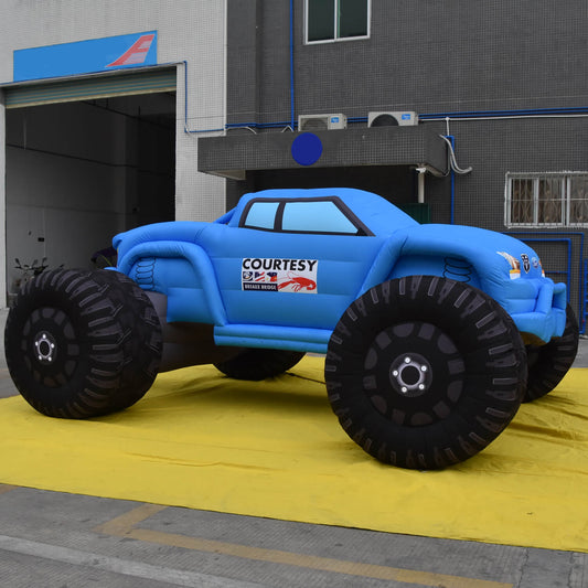 KeepFuns Giant blue inflatable off-road vehicle model, car brand promotional inflatable model, outdoor auto show display props