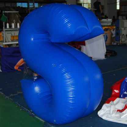 KeepFuns Giant blue letter S inflatable model brand logo display inflatable event scene decoration props