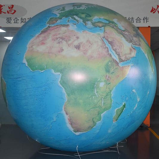 KeepFuns Giant inflatable globe model, simulated earth science display props, geography teaching promotional balloon