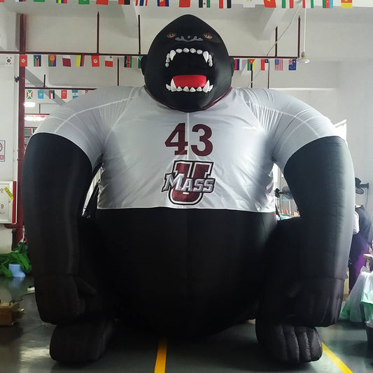 KeepFuns Giant inflatable gorilla model, college team themed inflatable model, eye-catching prop for event promotion