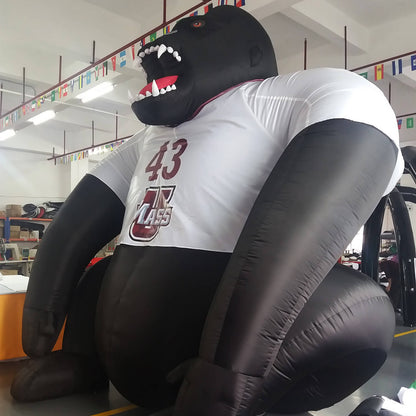 KeepFuns Giant inflatable gorilla model, college team themed inflatable model, eye-catching prop for event promotion