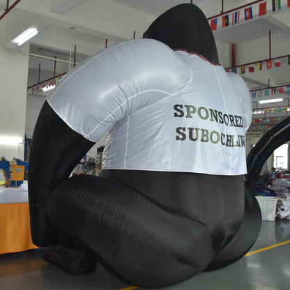 KeepFuns Giant inflatable gorilla model, college team themed inflatable model, eye-catching prop for event promotion