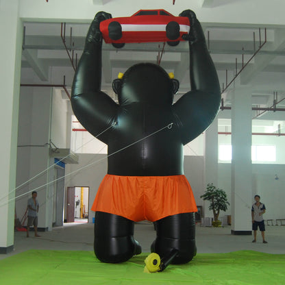 KeepFuns Giant inflatable gorilla model, eye-catching prop for car dealerships, outdoor advertising