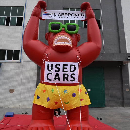 KeepFuns Giant inflatable gorilla model, used car dealer promotional model, creative and eye-catching event props