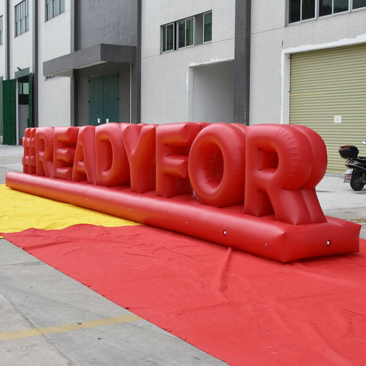 KeepFuns Giant red "#READYFOR" letter inflatable model, event theme display inflatable model, brand promotion decoration props