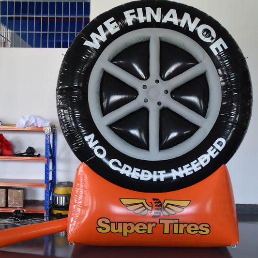 KeepFuns Giant tire inflatable model, automotive financial services promotional inflatable model, tire shop marketing display props