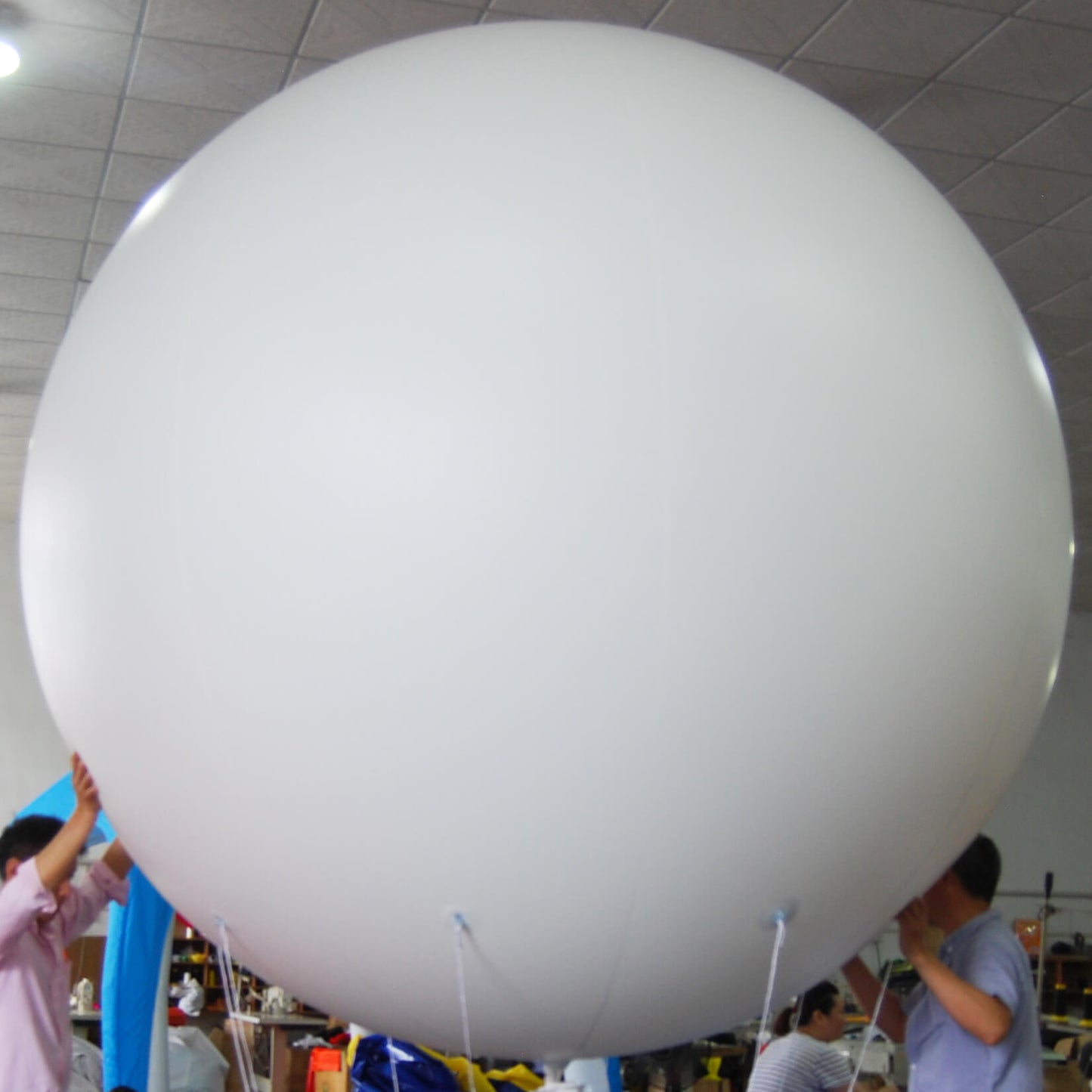 KeepFuns Giant white inflatable advertising ball event promotion big ball commercial promotion blank inflatable model