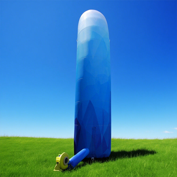 KeepFuns Gradient blue inflatable semicircular advertising arch outdoor event arch custom brand LOGO arch marathon exhibition promotion arch