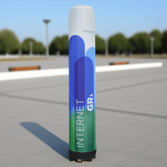KeepFuns Gradient color inflatable advertising lamp post network brand promotion inflatable model outdoor luminous publicity column props