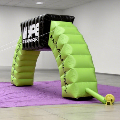 KeepFuns Green inflatable special-shaped advertising arch, brand creative publicity arch, indoor and outdoor activity display arch, energy drink promotion arch
