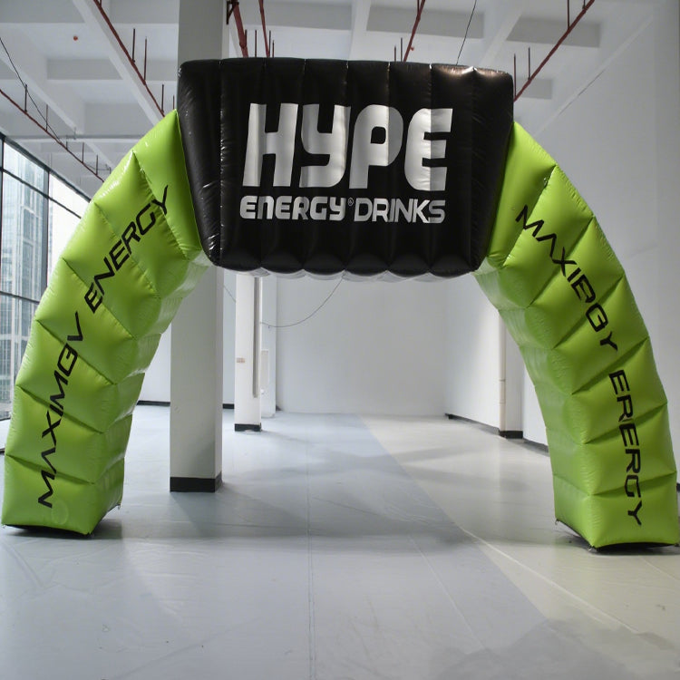 KeepFuns Green inflatable special-shaped advertising arch, brand creative publicity arch, indoor and outdoor activity display arch, energy drink promotion arch