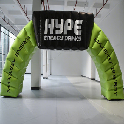 KeepFuns Green inflatable special-shaped advertising arch, brand creative publicity arch, indoor and outdoor activity display arch, energy drink promotion arch