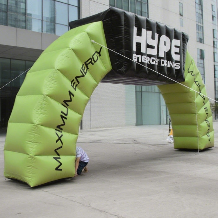 KeepFuns Green inflatable special-shaped advertising arch, brand creative publicity arch, indoor and outdoor activity display arch, energy drink promotion arch