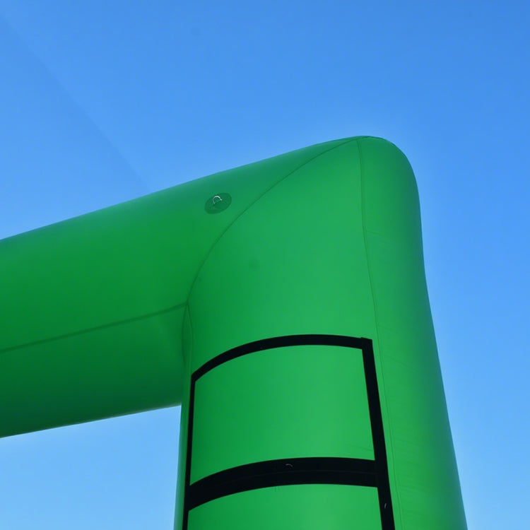 KeepFuns Green right angle inflatable advertising arch Outdoor cycling event arch Brand event promotion arch Customized event logo arch