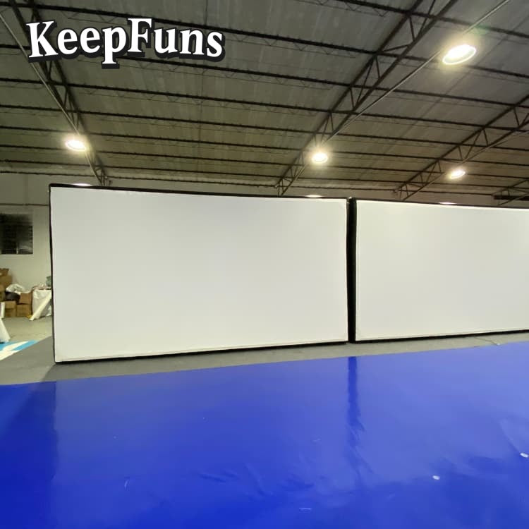 KeepFuns inflatable movie screen/projection screen, with support legs, easy to install, customizable in size, suitable for indoor and outdoor screenings, and applicable to parties, gatherings, advertising, etc.