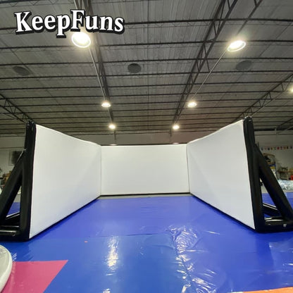 KeepFuns inflatable movie screen/projection screen, with support legs, easy to install, customizable in size, suitable for indoor and outdoor screenings, and applicable to parties, gatherings, advertising, etc.