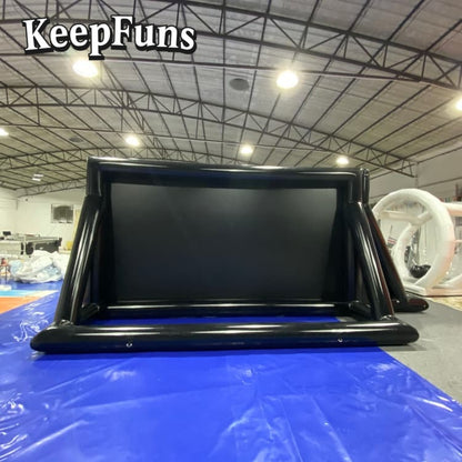 KeepFuns inflatable movie screen/projection screen, with support legs, easy to install, customizable in size, suitable for indoor and outdoor screenings, and applicable to parties, gatherings, advertising, etc.