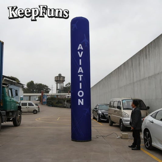KeepFuns inflatable light tubes feature rapid inflation. They can be customized in size, color, and printed content, and are lightweight. They are suitable for store or product promotion, event promotion, etc.