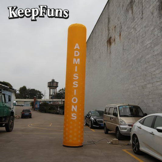 KeepFuns inflatable light tubes feature rapid inflation. They can be customized in size, color, and printed content, and are lightweight. They are suitable for store or product promotion, event promotion, etc.