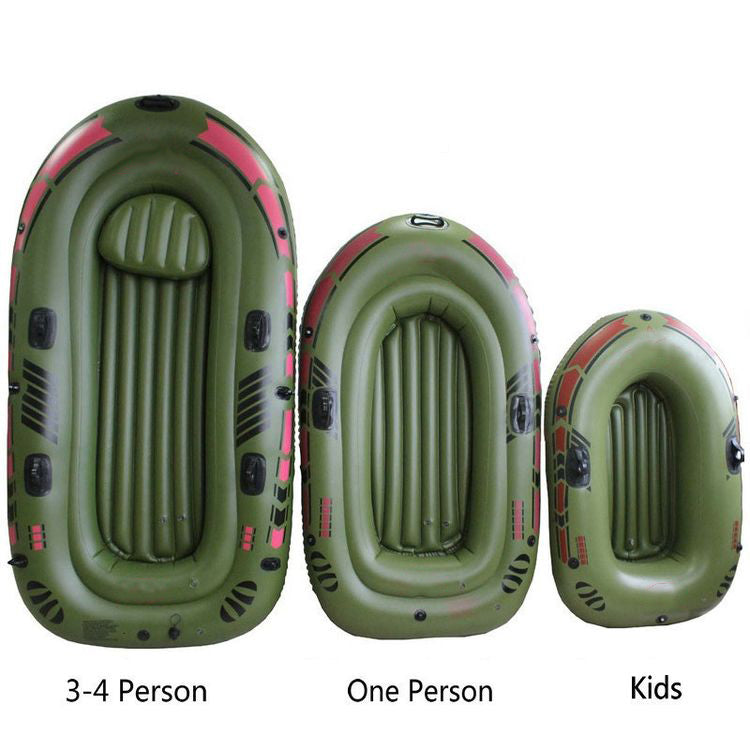Inflatable boat fishing