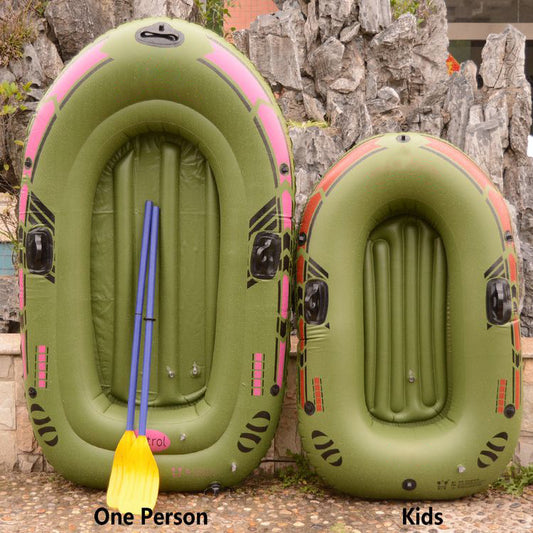 Inflatable boat fishing