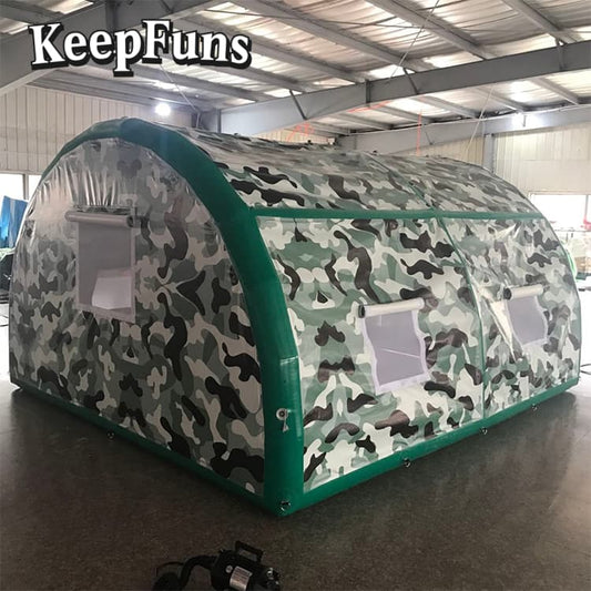 KeepFuns Inflatable Camping Tent - Logo Printable, Easy Setup for Camping, Picnics & Other Outdoor Activities