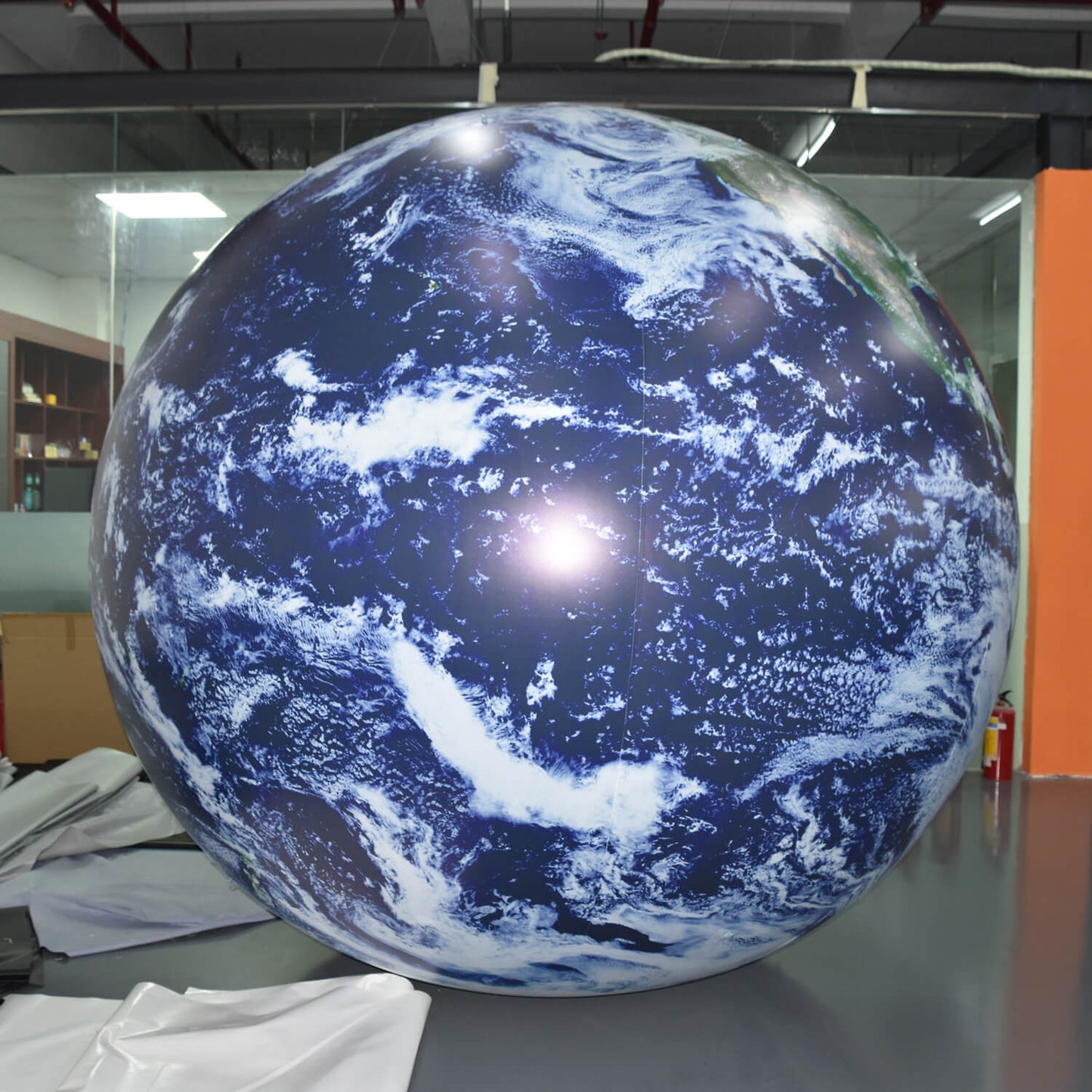 KeepFuns Inflatable Earth Model Large Planet Advertising Inflatable Astronomy Science Exhibition Props Simulation Globe Balloon