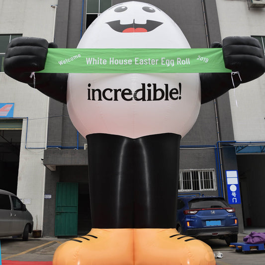 KeepFuns Inflatable Easter Egg Model White House Egg Roll Inflatable Model Holiday Theme Decoration Props