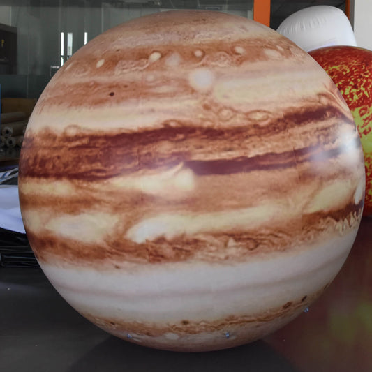 Keepfuns Inflatable Jupiter model, large simulated planet inflatable model, astronomy science exhibition props, planet theme advertising balloon