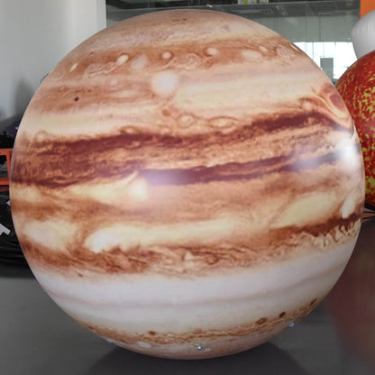 Keepfuns Inflatable Jupiter model, large simulated planet inflatable model, astronomy science exhibition props, planet theme advertising balloon