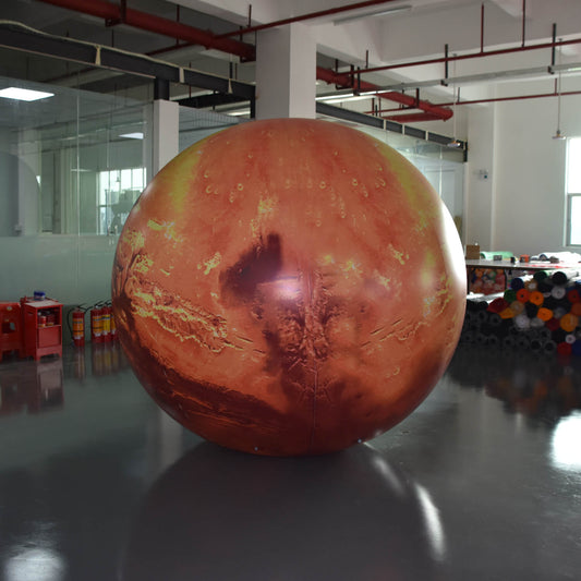 KeepFuns Inflatable Mars model, planet-themed advertising model, space science exhibition props, large simulated planet balloon