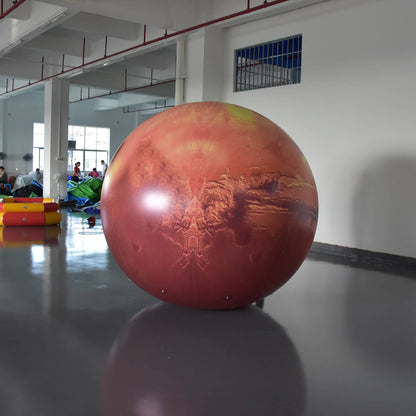 KeepFuns Inflatable Mars model, planet-themed advertising model, space science exhibition props, large simulated planet balloon