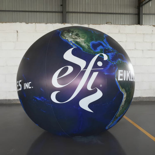 KeepFuns PVC Inflatable Planet Balloons, customizable in size and Logo, made of waterproof and durable material, suitable for shopping mall decorations, party decorations, theme events, and advertising promotions.