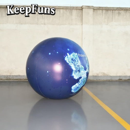 KeepFuns PVC Inflatable Planet Balloons, customizable in size and Logo, made of waterproof and durable materials, suitable for shopping mall decorations, party decorations, theme events, and advertising promotions