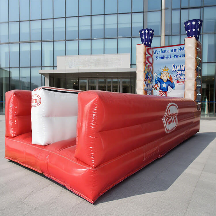 KeepFuns Inflatable Rally Game Props Outdoor Team Interaction Sports Games Red Fun Competitive Equipment Sandwich Theme Inflatable Toys