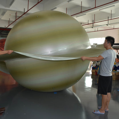 KeepFuns Inflatable Saturn model, large planet theme inflatable model, astronomy science exhibition props, simulated planet advertising balloon