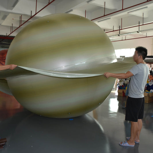 KeepFuns Inflatable Saturn model, large planet theme inflatable model, astronomy science exhibition props, simulated planet advertising balloon