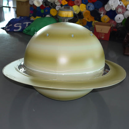 KeepFuns Inflatable Saturn model, large simulated planet inflatable model, astronomy science exhibition props, space theme event decoration balloon