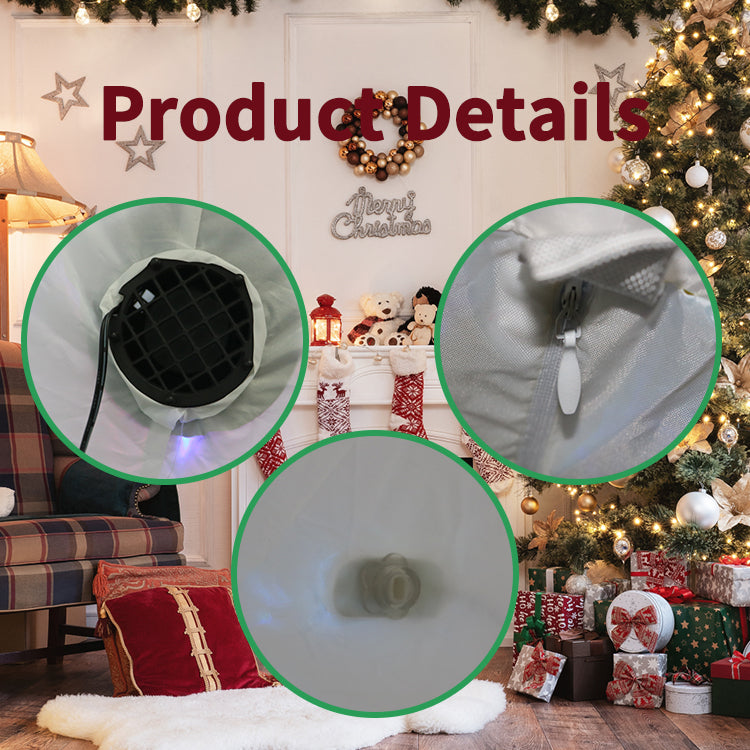 7ft Inflatable Snowman Outdoor Holiday Yard Decorations, Blow Up Snow Man with LED Lights, Christmas Decorations Inflatables, Winter Decor for Garden Patio Lawn, IP44 Weather Proof, Xmas Kids Gifts