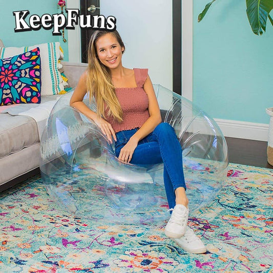 KeepFuns Inflatable Single Sofa, which inflates quickly and is lightweight, is suitable for home use, camping, and other outdoor activities, etc.
