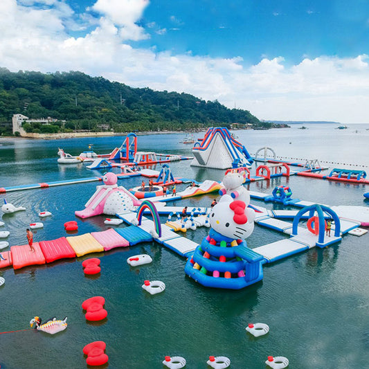 KeepFuns Inflatable Water Obstacle Course