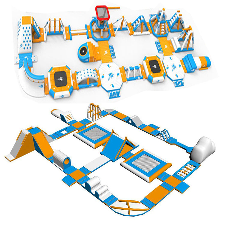 KeepFuns Inflatable Water Obstacle Course