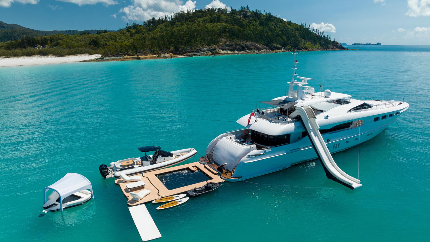 Inflatable Yacht Slide, Yacht Slide, Inflatable Slide for Yacht 6*1.5*3.9M