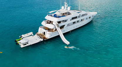 Inflatable Yacht Slide, Yacht Slide, Inflatable Slide for Yacht 6*1.5*3.9M