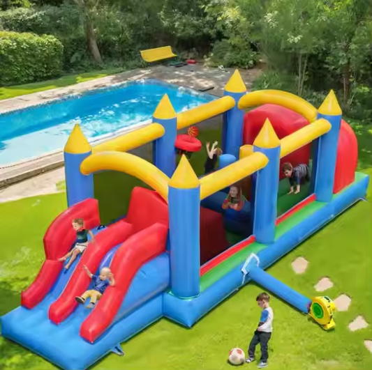 Inflatable Slide, Kids Outdoor Fun, Large Bounce Slide