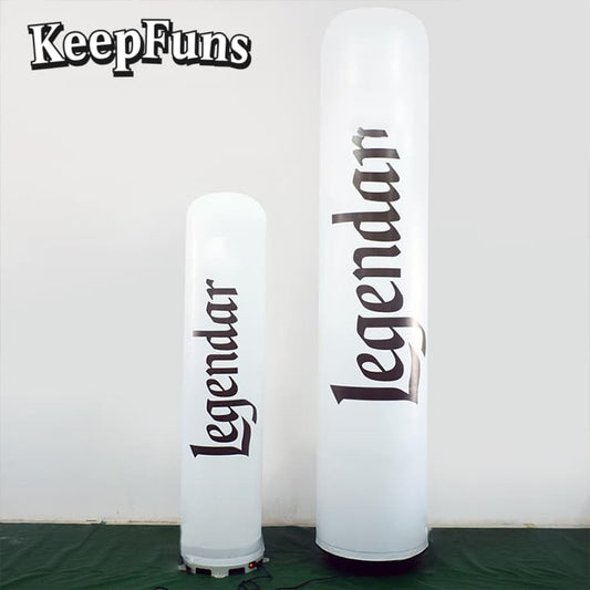 KeepFuns inflatable light pole, which can be customized in color and printed content, inflates quickly, and is suitable for store promotions, advertising, other commercial activities, etc.
